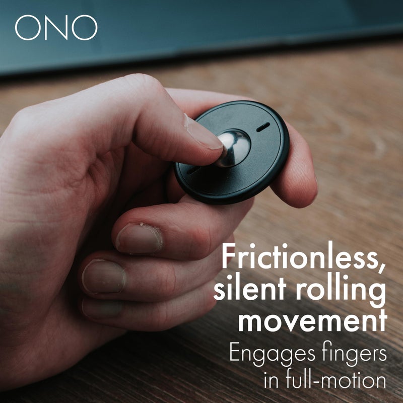 ONO Scroller- Handheld Fidget Toy for Adults | Help Relieve Stress, Anxiety, Tension | Promotes Focus, Clarity | Compact, Portable Design (Black - Aluminum) - Image 4