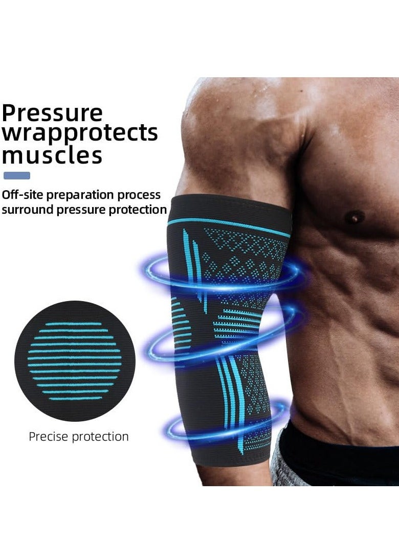 Vparty - Elbow Compression Sleeve(1 Pair), Braces for Tendonitis and Tennis Elbow, Arm Supports golfer elbow support, tennis elbow relief for women & men, for weightlifting - Image 1