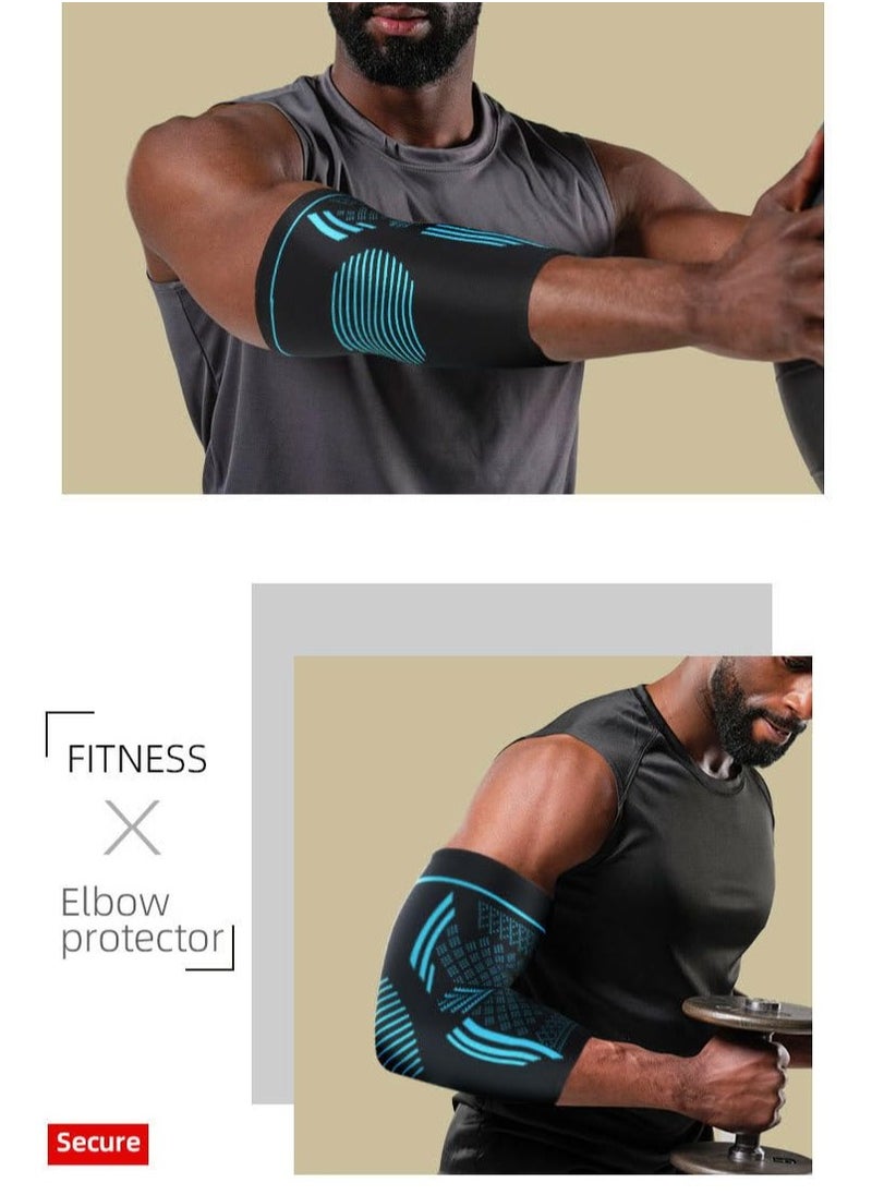 Vparty - Elbow Compression Sleeve(1 Pair), Braces for Tendonitis and Tennis Elbow, Arm Supports golfer elbow support, tennis elbow relief for women & men, for weightlifting - Image 1