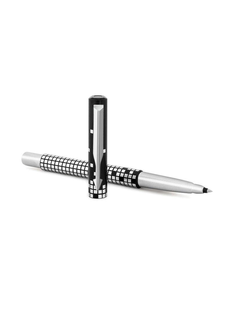PARKER Parker Gift Set - (Parker Vector Special Edition Chrome Trim Roller Ball Pen With Parker Keychain) |1 Pen + 1 Key Chain| Gift Set | Unique Gifts For Entrepreneurs | Gift For Employees  - Image 3