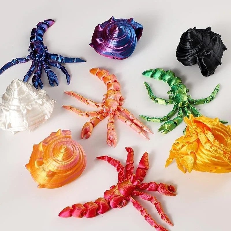 Y&D izable 3D Printed Toys Detachable Plastic Hermit Crab Animal Model Trending  Service Provider Inspired Frozen - Image 5
