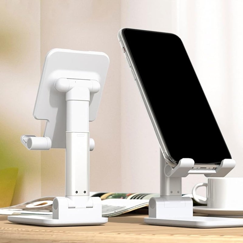 Black Aluminum Adjustable Tablet Stand Holder with 360 Rotating Base for Drawing Video Conferencing and Movies - Image 4