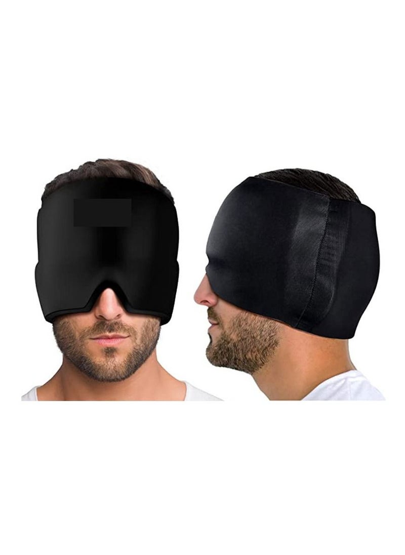 Arabest Form Fitting Gel Ice Headache Relief Cap Hot and Cold Therapy Headache Relief Hat Cool Ice Head Wrap Ice Pack Mask Cold Compress Headache Relief Products Recovery Device for Tension  - Image 4