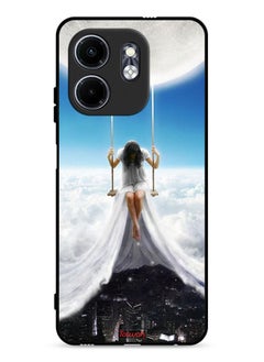 Tolwak Infinix Smart 9 4G Protective Case Cover Moon Clouds Town Art  - Image 1