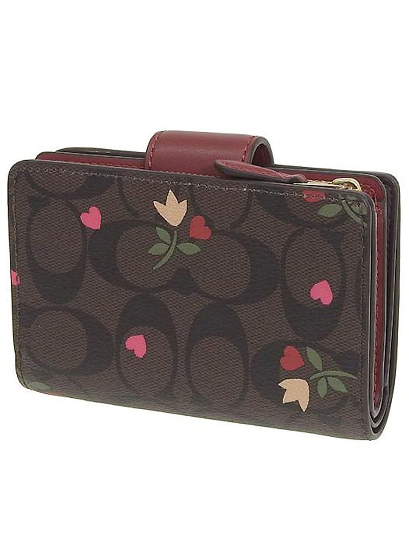 كوتش اوت ليت محفظة كوتش COACH حريمي سيجنتشر بنقشة القلوب والزهور موديل C7653 - Image 3