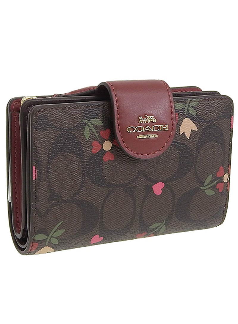 كوتش اوت ليت محفظة كوتش COACH حريمي سيجنتشر بنقشة القلوب والزهور موديل C7653 - Image 2