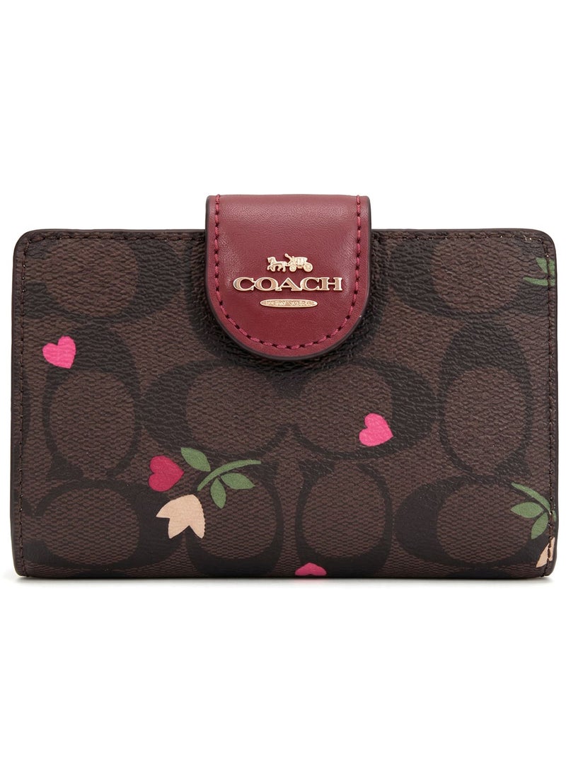 كوتش اوت ليت محفظة كوتش COACH حريمي سيجنتشر بنقشة القلوب والزهور موديل C7653 - Image 1