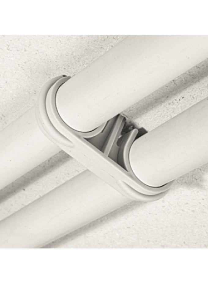 Conduit Clamp DSA DOUBLE FASTENING CLAMP WITH SPACER For the parallel laying of two conduits without wall distance; with fixed distance between the conduits Pack of 100  - Image 2
