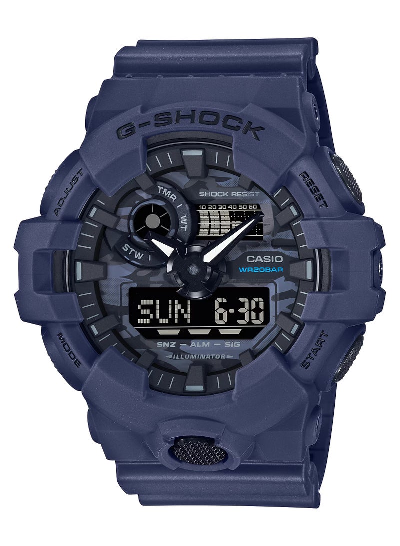G-SHOCK ساعة يد رجالية كواتز أنالوج ديجيتال كاموفلاج G-Shock GA700CA-2ADR - Image 1