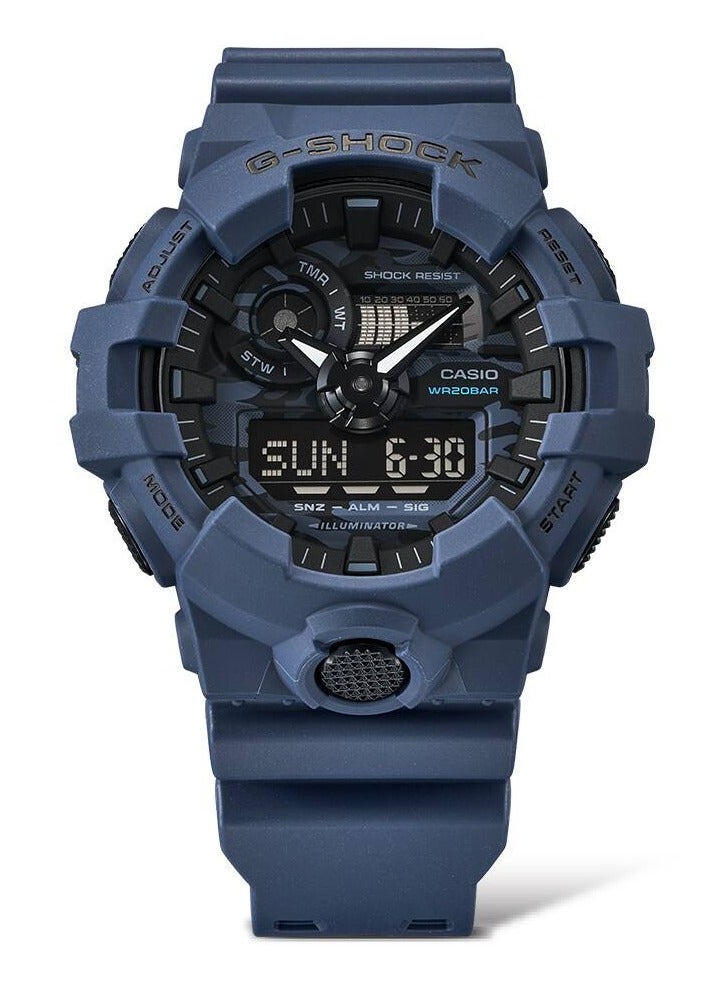 G-SHOCK ساعة يد رجالية كواتز أنالوج ديجيتال كاموفلاج G-Shock GA700CA-2ADR - Image 2