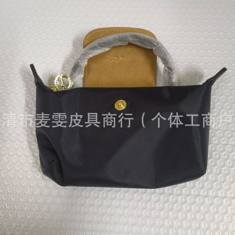 French Longchamp Mini Dumpling Bag Handbag Mobile Phone Bag Coin Purse Single Shoulder Crossbody Bag with No-Punch Strap - Image 5