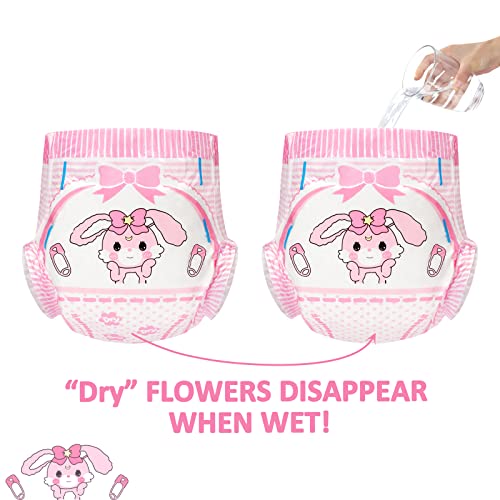 Littleforbig Adult Printed Diaper 10 Pieces - Baby Usagi (Medium 28"-38") - Image 3