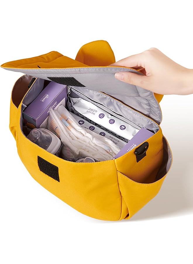 إيروريكس حقيبة حفاضات عربة الأطفال مياو باللون الأسود - Image 5