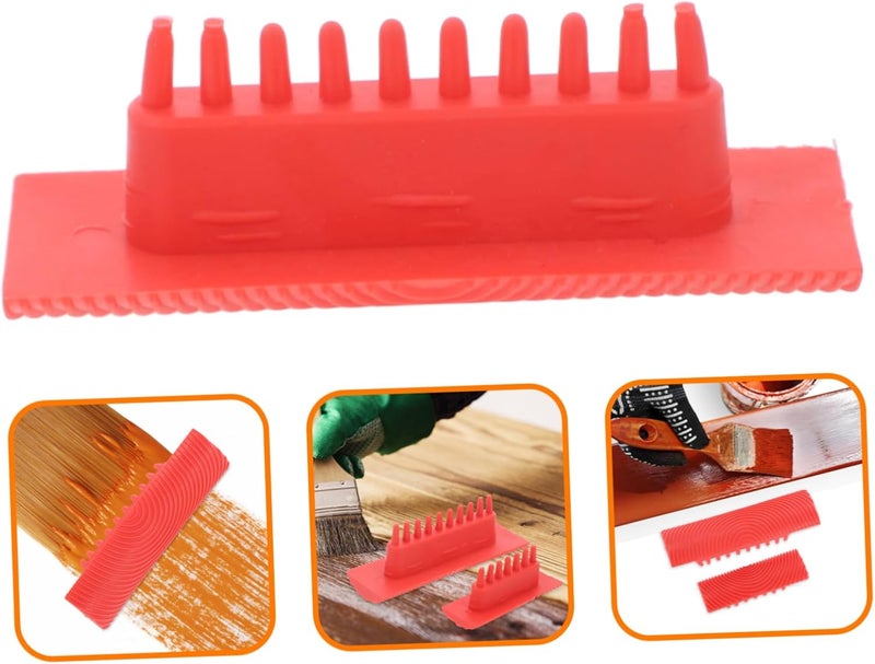 Growing order stock support POPETPOP 6pcs Wood Grain Painting Tool Wood Pattern Graining Rollers for Wall Art Decoration Easily Graining Tools Space saving Popular practical build Durability enhanced Non sticky surface Modern practical shape Surface safe Transparent body Fast warehouse picking Assorted natural tone picks Local available supply All need matching options Multi-demand compliant quality Cost effective global grade quality All storage type compatible Heat insulation layer Compact design Fine detail Practical versatile construction All region coverage Modern color selections In-house warehouse packing Daily life matching design Periodic stock arrangement Various fittings - Image 3