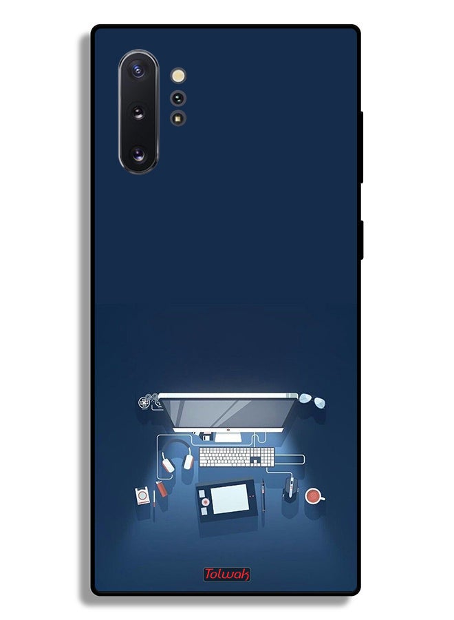 Tolwak Samsung Galaxy Note 10 Plus Protective Case Cover Computer Desk Art - Image 2