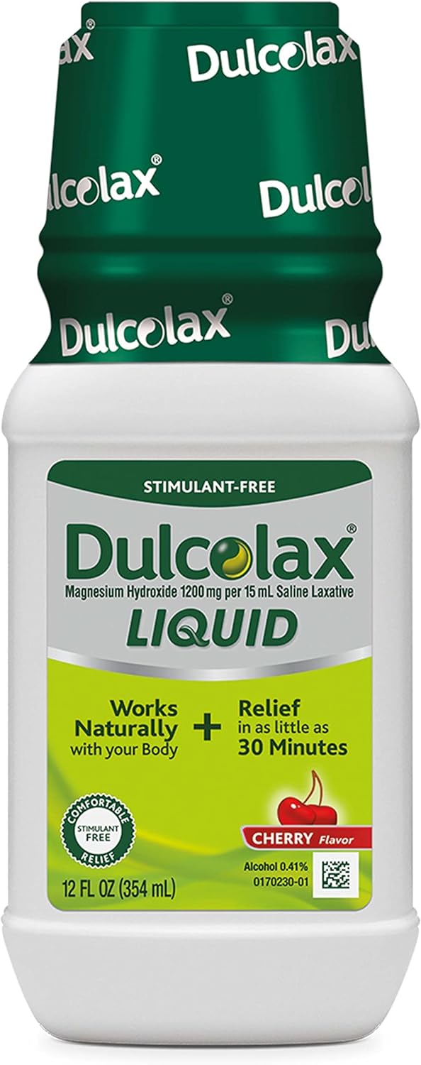 Senokot Dietary Supplement Laxative Gummies Natural Senna Extract Gentle  Dulcolax Liquid Laxative Stimulant Free Laxative for Comfortable Relief Cherry Flavor 12 oz - Image 5