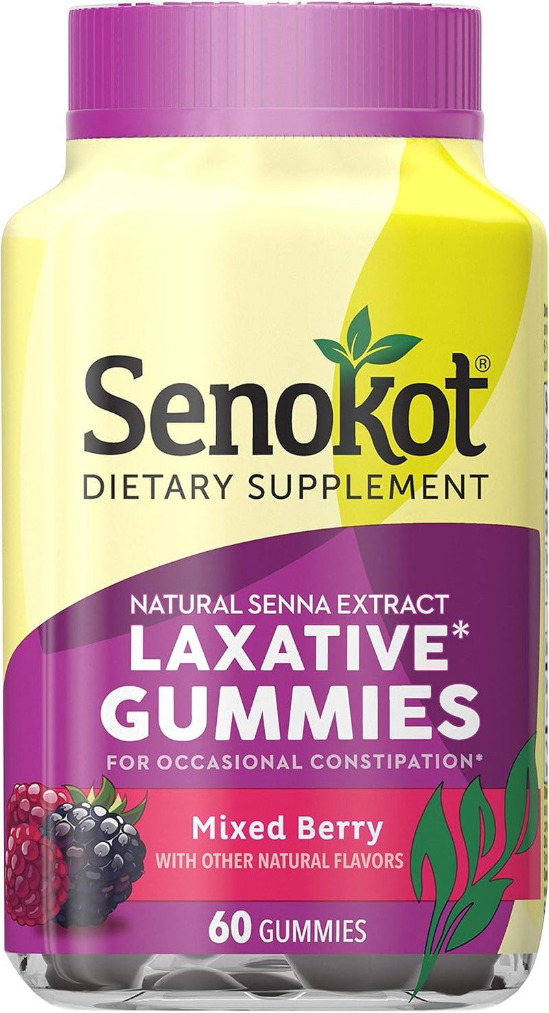Senokot Dietary Supplement Laxative Gummies Natural Senna Extract Gentle  Dulcolax Liquid Laxative Stimulant Free Laxative for Comfortable Relief Cherry Flavor 12 oz - Image 2