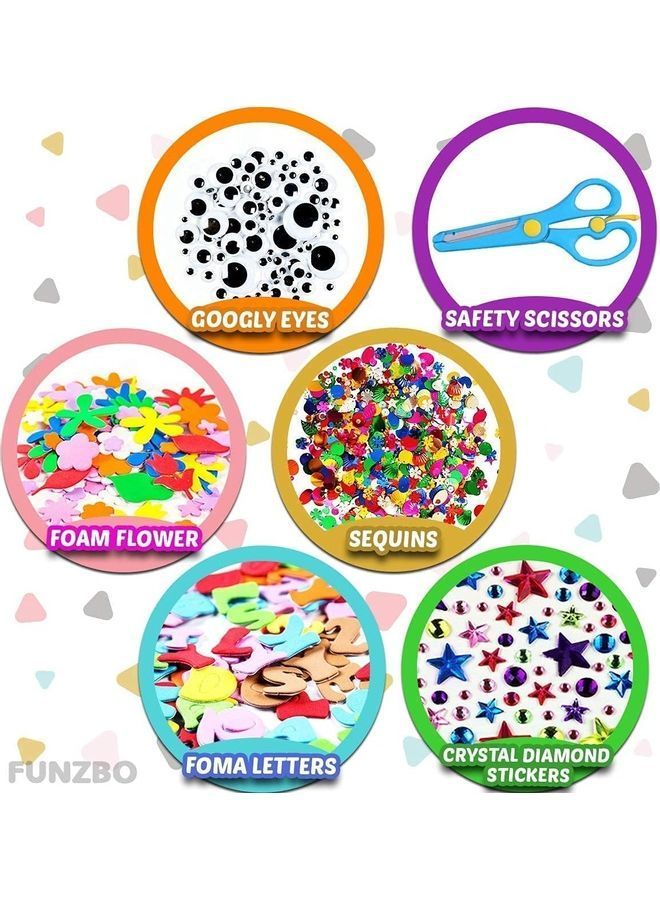 NIBEMINENT 1000-Piece DIY Crafts Kit Set With Pipe Cleaners - Image 5