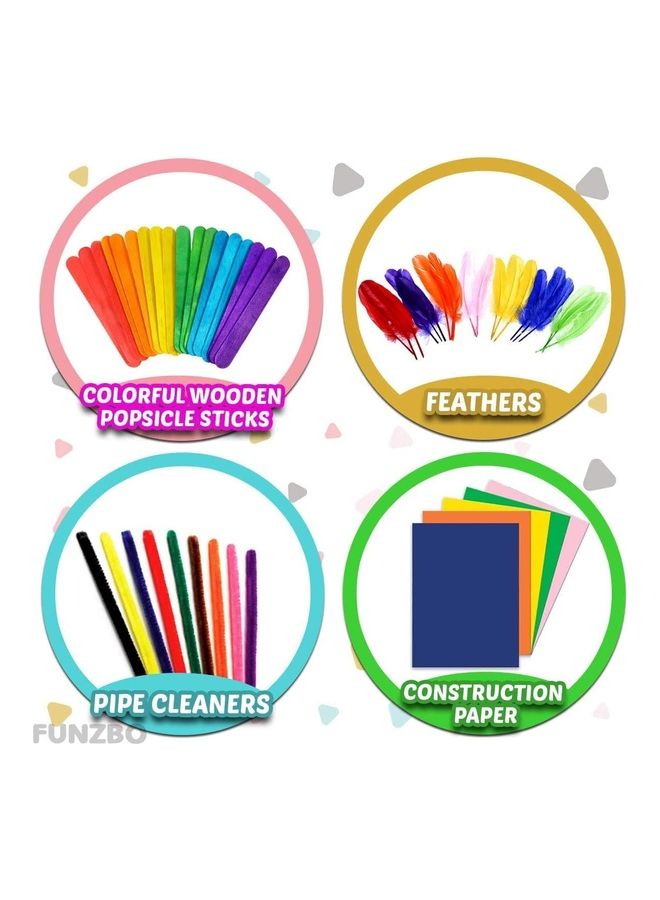 NIBEMINENT 1000-Piece DIY Crafts Kit Set With Pipe Cleaners - Image 4