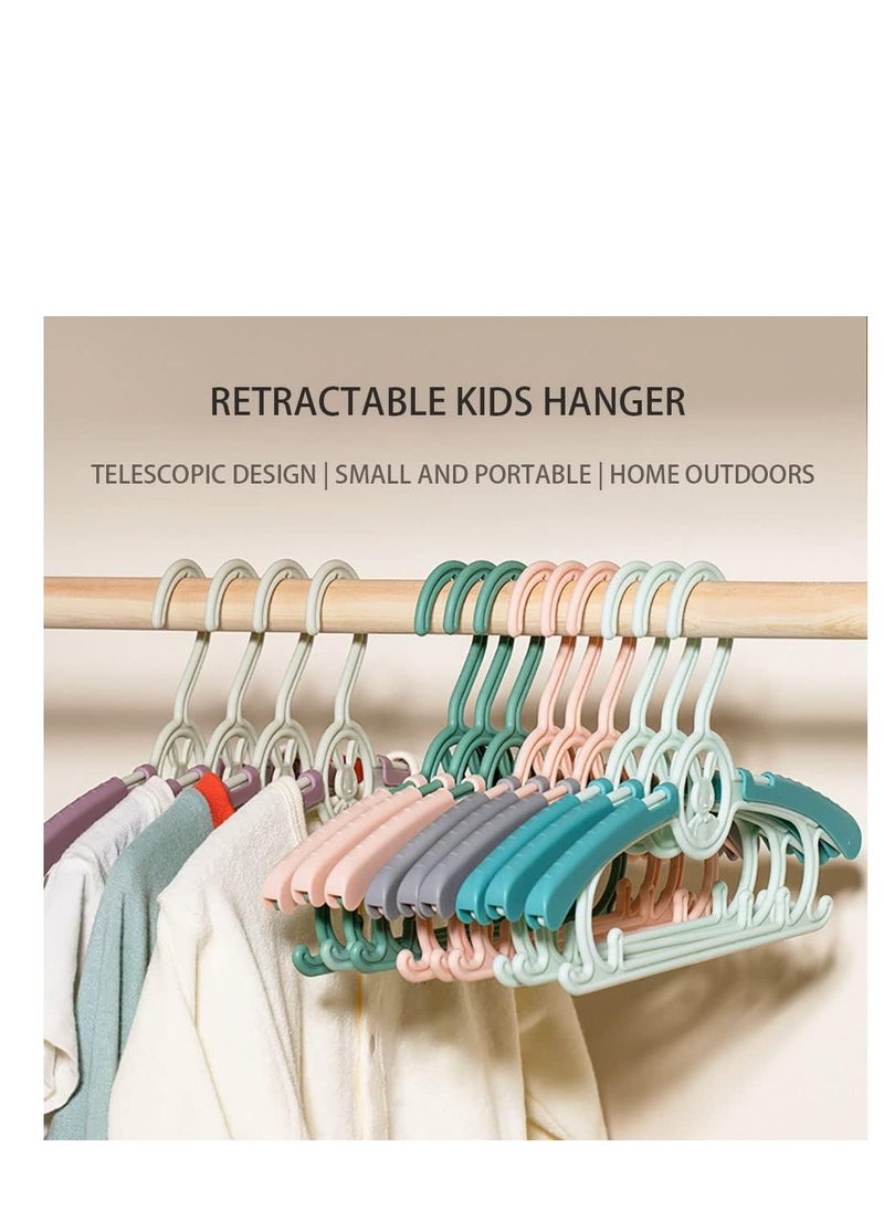 Generic - Extendable Baby Hangers, Baby Clothes Hangers, Adjustable Infant and Toddler Hangers, Non-Slip Children Coat Hanger Infant Pant Hanger Children Clothes Hangers, 20PCS (Purple) - Image 1