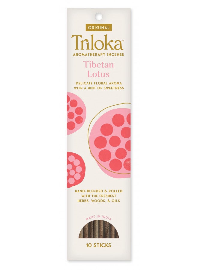 Triloka Triloka Original Incense, Tibetan Lotus, 10 Sticks  - Image 1