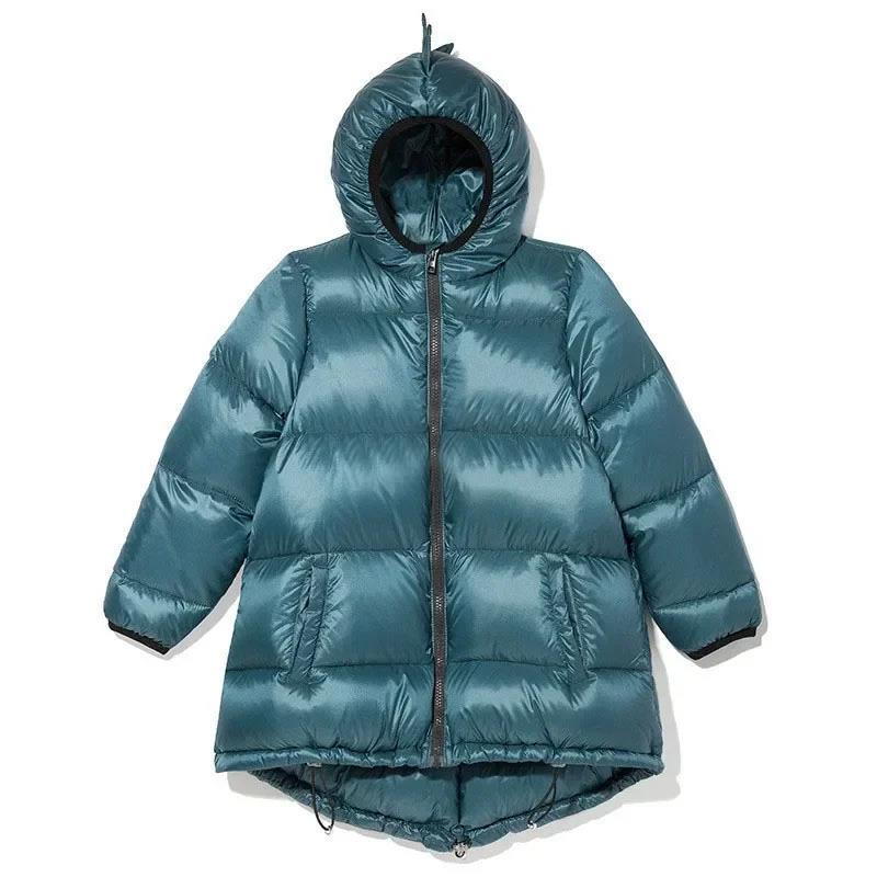 Winter Boys Girls Long Jacket 1-6 Years Old Kids Hooded Duck Down Jacket Big Kids Cold - Image 3