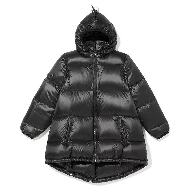 Winter Boys Girls Long Jacket 1-6 Years Old Kids Hooded Duck Down Jacket Big Kids Cold - Image 5