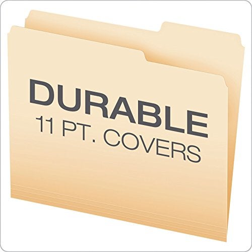 Pendaflex Essentials File Folders, Letter Size, 2/5 Cut, Manila, 100 per Box (752 2/5RE) - Image 5