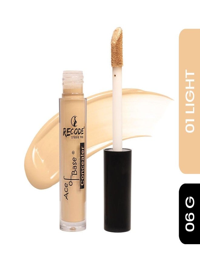 Recode Ace of Base Concealer 6g | Shade 01 - Light | Natural Matte Finish | High Coverage | Waterproof | Lightweight - Image 2