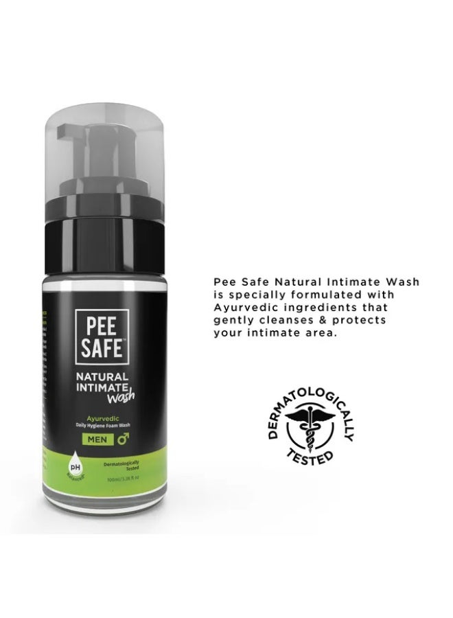 Pee Safe, Natural Intimate Wash, For Men, Cleans & Protects Skin - 100 Ml - Image 3