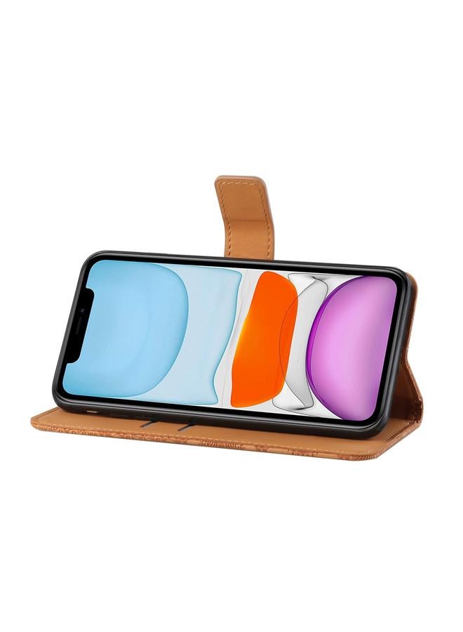 Zaboon Case For iPhone 11 Ethnic Style Embossed Pattern Horizontal Flip Leather Case with Holder & Card Slots & Wallet & Lanyard - Image 5