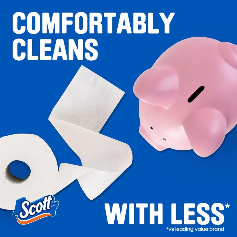 Scott ComfortPlus Toilet Paper, 12 Triple Rolls, 231 Sheets per Roll, Septic-Safe, 1-Ply Toilet Tissue (Packaging May Vary) - Image 5