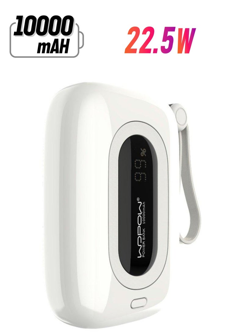 Wopow Q27 باور بانك 10000 مللي أمبير 22.5 وات أبيض  - Image 1