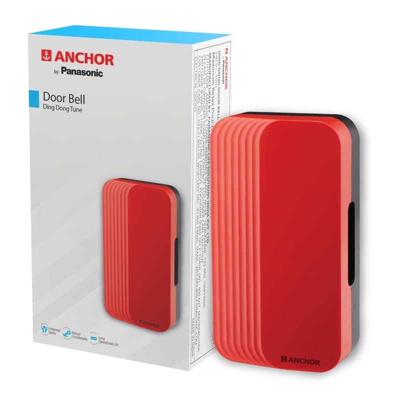 Anchor by Panasonic Ding Dong Doorbell | Calling Bell for Home | Door Bell for Office, School (38914) - Image 1