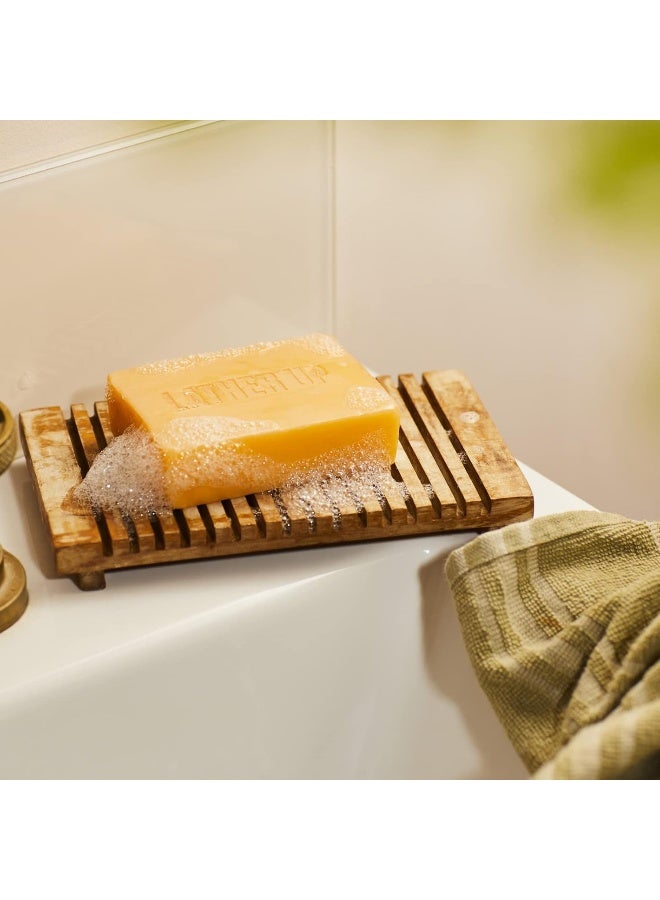 THE BODY SHOP Satsuma Cleansing Face & Body Bar – Multi-Purpose Soap Bar with Shea Butter | Gently Cleanses Face & Body, Energising Orange & Mandarin Scent | Softens, Refreshes All Skin Types,| 100g - Image 4