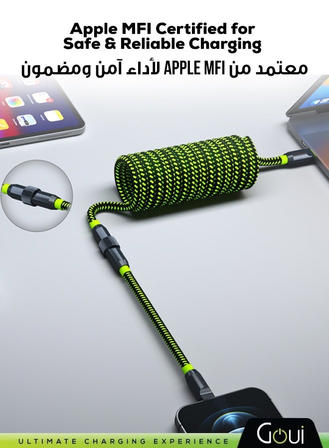 جوي كيبل بيست – معتمد من أبل MFi للشحن السريع ونقل البيانات، مزود بشريحة ذكية E‑Marker لتوصيل قوي وموثوق، متوفر بأطوال 30 سم، 1 م، 2 م، 3 م، ومتوافق مع أجهزة آيفون و ايباد و iPod المزودة بمنفذ لايتنق - Image 2