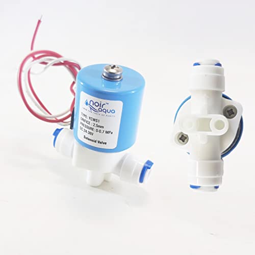 Noir Aqua Solenoid Valve SV 24v DC 100% Copper 1 Year Warranty, For all types of RO Water Purifier Filters | Solenoid Valve Flow Control | 1/4” Water Pipe - Image 4