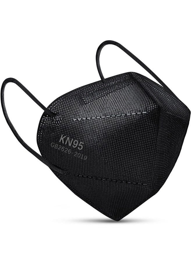 Boncare - KN95 Face Mask 30 PCs, 5-Layer Black Face Mask for Men & Women Filter Efficiency≥ 95%, Breathable and Comfortable, Black - Image 1