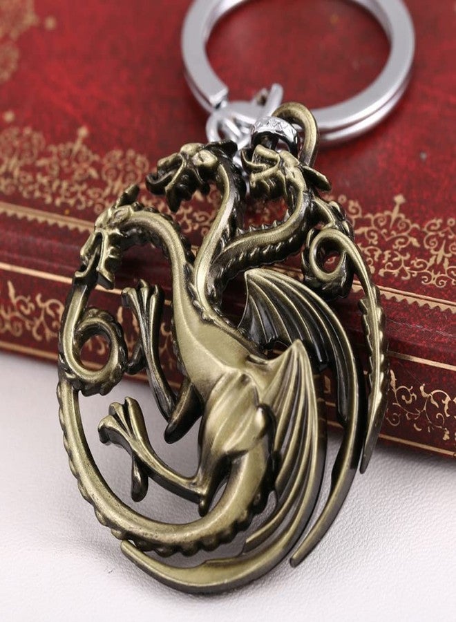 Bkinpid Dragon Key Chain Targaryen Key Chain (Red) - Image 4
