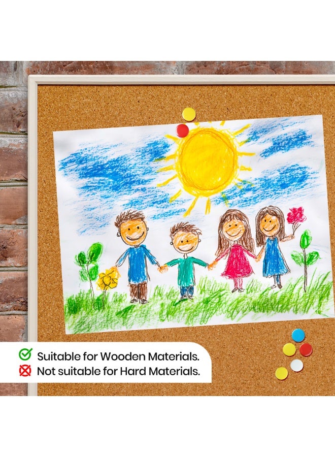 Multicolor Push Pins with Clear Storage Jar Durable Steel Thumb Tacks for Cork Boards Bulletin Boards Notice Boards Office Home Craft Projects School Maps Decorative Use - Image 5