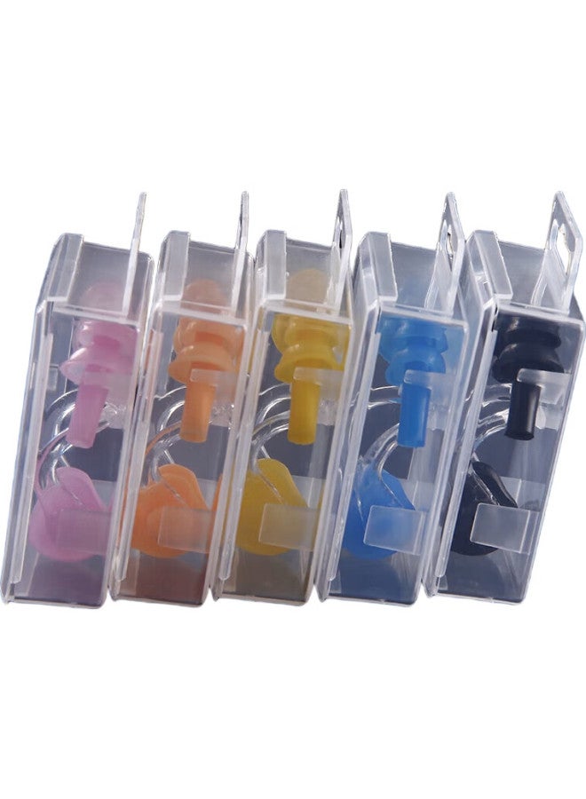 YouYou Nose Clip And Ear Plug Set, Professional Anti-Choking Water Training, Swimming Pool Auxiliary Equipment, Professional Swimming Gear, Black, 9102 - Image 1