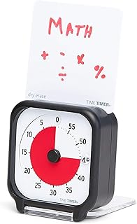 Time Timer 3 inch Visual Timer Ã¢â‚¬â€ 60 Minute Kids Desk Countdown Clock with Dry Erase Activity Card and Desktop - Image 1