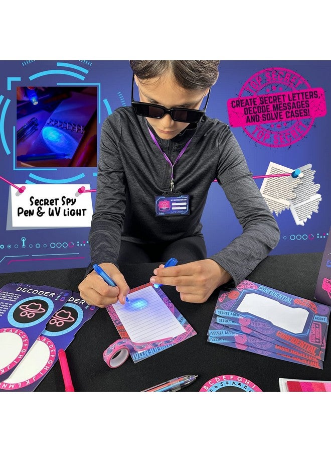 GirlZone Ultimate Secret Agent Writing Set, Exciting Spy Kit and Stationery for Girls with Spy Pen, Themed Stationery Paper and Fun Toys, Birthday, Easter Gifts for Kids - Image 5