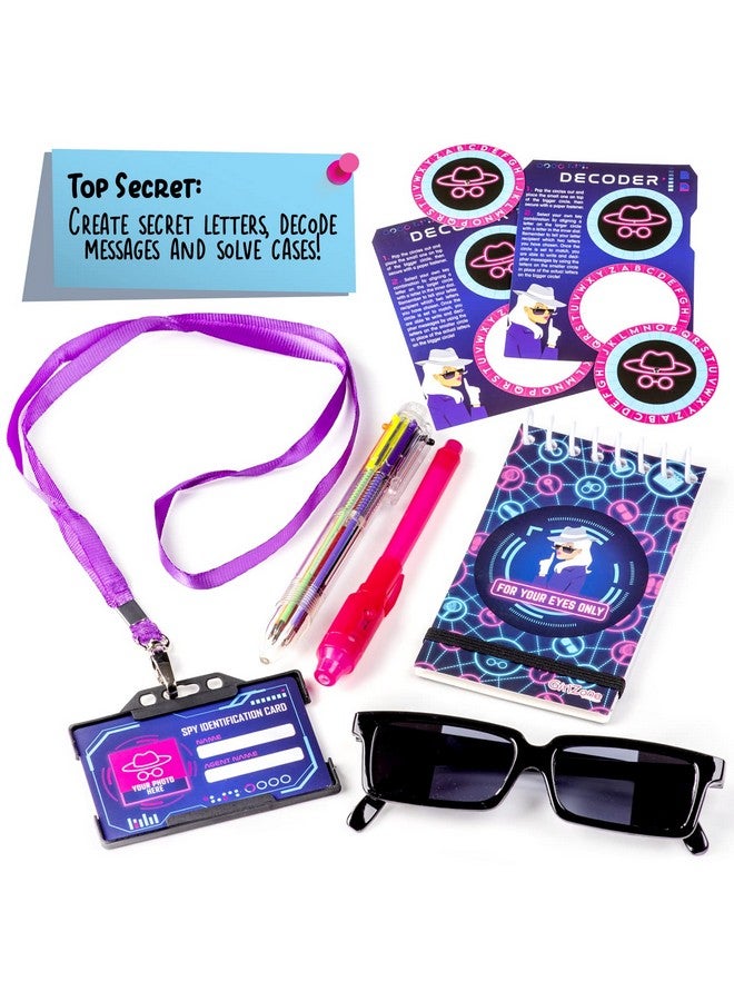 GirlZone Ultimate Secret Agent Writing Set, Exciting Spy Kit and Stationery for Girls with Spy Pen, Themed Stationery Paper and Fun Toys, Birthday, Easter Gifts for Kids - Image 4