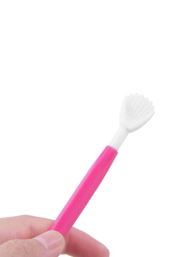 NIBEMINENT 8-Piece Cake Knife Scraper Set Pink/White - Image 2