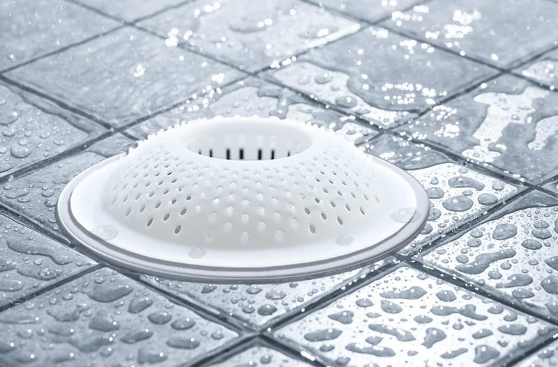 EvriHolder Hairstopper Drain Cover Hair Catcher for Shower and Bathtub - 2 Pack, White - Image 2