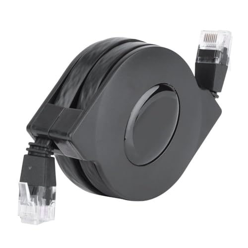 Zerone CAT 6 Ethernet Cable, Flat Internet Network Patch Cord Shielded Ethernet Cord Retractable CAT6 LAN Cable with RJ45 for Modem Router Gaming(2M) (1 Pc) - Image 2