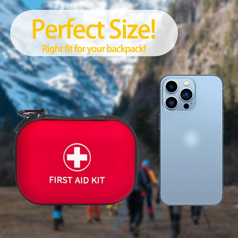 Prelady 138 Pcs Mini First Aid Kit Travel Size, TSA Approved Small First Aid Kit for Car, Hiking & Home, Compact Travel Medicine Kit, Med Kit - Image 3