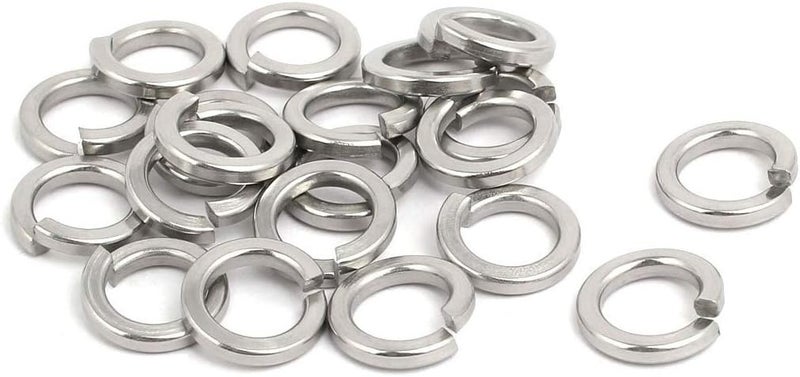 NACX M8 Split Lock Washer, 304 Stainless Steel Spring Lock Washer, 200Pcs - Image 3