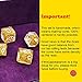 Haxtec Glitter DND Dice Set 7PCS Polyhedral D D Dice for Roleplaying Dice Games Compatible with Dungeons and DragonsGold Glitter Dice - Image 4
